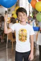 Koszulka z surykatką dla chłopca biała delikatna akwarela, zdjęcie 6