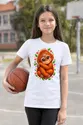 Koszulka dziecięca z orangutanem dla dziewczynki biała kawaii, zdjęcie 3