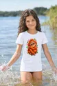 Koszulka dziecięca z orangutanem dla dziewczynki biała kawaii, zdjęcie 5