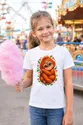 Koszulka dziecięca z orangutanem dla dziewczynki biała kawaii, zdjęcie 8