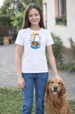 Koszulka z żaglówką dla dziewczynki biała słodki kawaii, zdjęcie 8