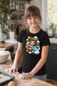 Koszulka z pilotem dla dziewczynki czarna słodki kawaii, zdjęcie 6