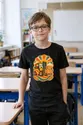 Koszulka z wózkiem widłowym retro dla chłopca czarna lata 70, zdjęcie 3