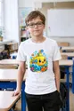 Koszulka z okrętem podwodnym dla chłopca biała słodki kawaii, zdjęcie 4