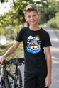 Koszulka z promem dla chłopca czarna słodki kawaii, zdjęcie 3