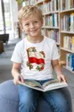Koszulka z flagą Polski dla chłopca biała haftowany wzór, zdjęcie 5
