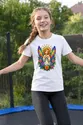 Koszulka dla dziewczynki z aniołkiem biała witrażowy styl, zdjęcie 6