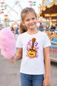 Koszulka dziecięca z gitarą dla dziewczynki biała słodki kawaii, zdjęcie 7