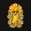 Koszulka z bananem dla dziewczynki czarna retro lata 70, zdjęcie 2