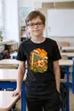 Koszulka z piłką nożną dla chłopca czarna retro lata 70, zdjęcie 8