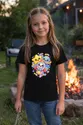 Koszulka dla chłopca z kosmosem czarna słodki styl kawaii, zdjęcie 5