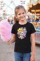 Koszulka dla chłopca z kosmosem czarna słodki styl kawaii, zdjęcie 8