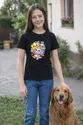 Koszulka dla chłopca z kosmosem czarna słodki styl kawaii, zdjęcie 3