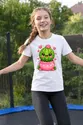 Koszulka z kaktusem dla dziewczynki biała słodki styl kawaii, zdjęcie 6