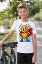 Koszulka z ziemniakiem dla chłopca biała komiksowy superbohater, zdjęcie 8