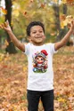 Koszulka dziecięca z rycerzem dla chłopca biała słodki styl kawaii, zdjęcie 4