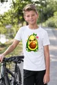 Koszulka z awokado dla chłopca biała słodki kawaii styl, zdjęcie 6