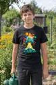 Koszulka z ufo geometryczna dla chłopca czarna minimalistyczna geometria, zdjęcie 8