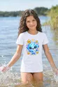 Koszulka z diamentem dla dziewczynki biała słodki kawaii, zdjęcie 4