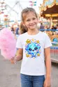 Koszulka z diamentem dla dziewczynki biała słodki kawaii, zdjęcie 7
