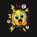 Koszulka dziecięca z emoji dla chłopca czarna komiksowe linie ruchu, zdjęcie 2