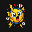 Koszulka dziecięca z emoji dla chłopca czarna komiksowe linie ruchu, zdjęcie 2
