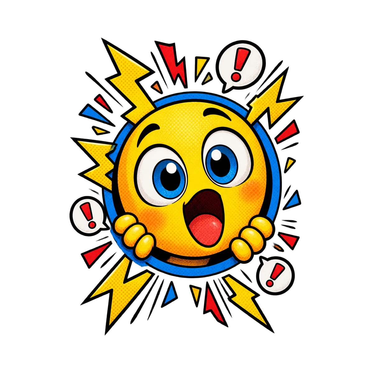Koszulka dziecięca z emoji dla chłopca biała komiksowe linie ruchu, zdjęcie 2
