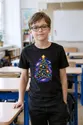 Koszulka z choinką dla chłopca czarna kosmiczny motyw, zdjęcie 5