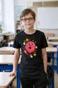 Koszulka z donutem dla chłopca czarna wesoła bajka, zdjęcie 4