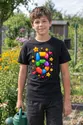 Koszulka z cyfrą dla chłopca czarna pixel art, zdjęcie 6