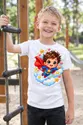 Koszulka z superbohaterem dla chłopca biała słodki kawaii, zdjęcie 5