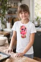 Koszulka dziecięca z flamingiem dla dziewczynki biała kawaii, zdjęcie 6