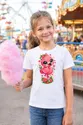Koszulka dziecięca z flamingiem dla dziewczynki biała kawaii, zdjęcie 7