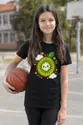 Koszulka z kiwi wycinanka dla dziewczynki czarna papierowa wycinanka, zdjęcie 6