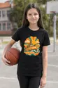 Koszulka z okrętem wojennym retro dla dziewczynki czarna, zdjęcie 7