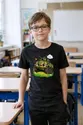 Koszulka z rosomakiem dla chłopca czarna słodki styl kawaii, zdjęcie 4