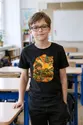 Koszulka z czołgiem dla chłopca czarna styl retro lata 70, zdjęcie 4