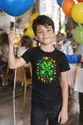 Koszulka z koniczyną dla chłopca czarna geometryczne kształty, zdjęcie 8