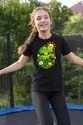 Koszulka z koniczyną dla dziewczynki czarna słodki kawaii, zdjęcie 4