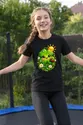 Koszulka z koniczyną dla dziewczynki czarna słodki kawaii, zdjęcie 6