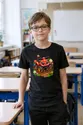 Koszulka z quadem dla chłopca czarna słodki styl kawaii, zdjęcie 7