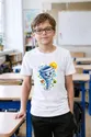 Koszulka z tornadem jak naklejka dla chłopca biała gruby kontur, zdjęcie 4