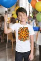 Koszulka ze słońcem w stylu retro dla chłopca biała klimat lat 70, zdjęcie 7
