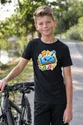 Koszulka z harmonijką muzyczną dla chłopca czarna efekt naklejki, zdjęcie 7