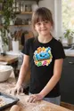 Koszulka z harmonijką muzyczną dla dziewczynki czarna naklejka, zdjęcie 6