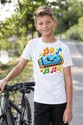 Koszulka z harmonijką muzyczną dla chłopca biała efekt naklejki, zdjęcie 8