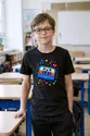 Koszulka z pixelową kasetą dla chłopca czarna retro gry, zdjęcie 4