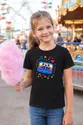 Koszulka z pixelową kasetą dla dziewczynki czarna retro gry, zdjęcie 7