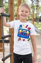 Koszulka z pixelową kasetą dla chłopca biała retro gry, zdjęcie 7