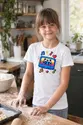 Koszulka z pixelową kasetą dla dziewczynki biała retro gry, zdjęcie 7